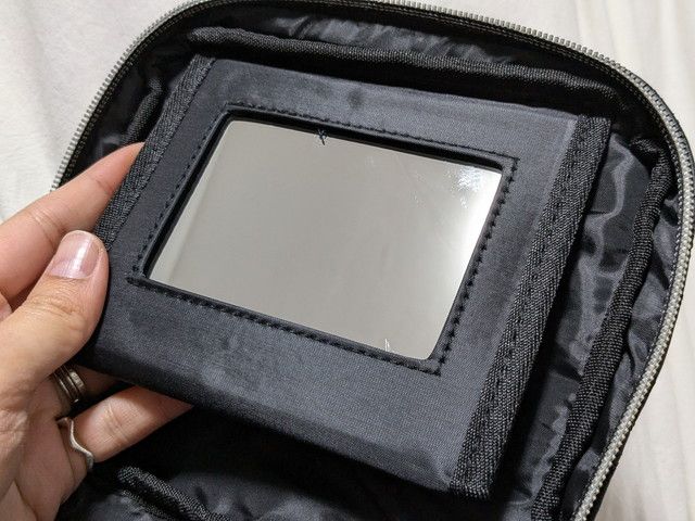 キルティングドレッサーポーチミラー