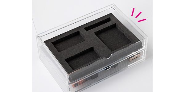 ミシン目入りで簡単に型取りできる