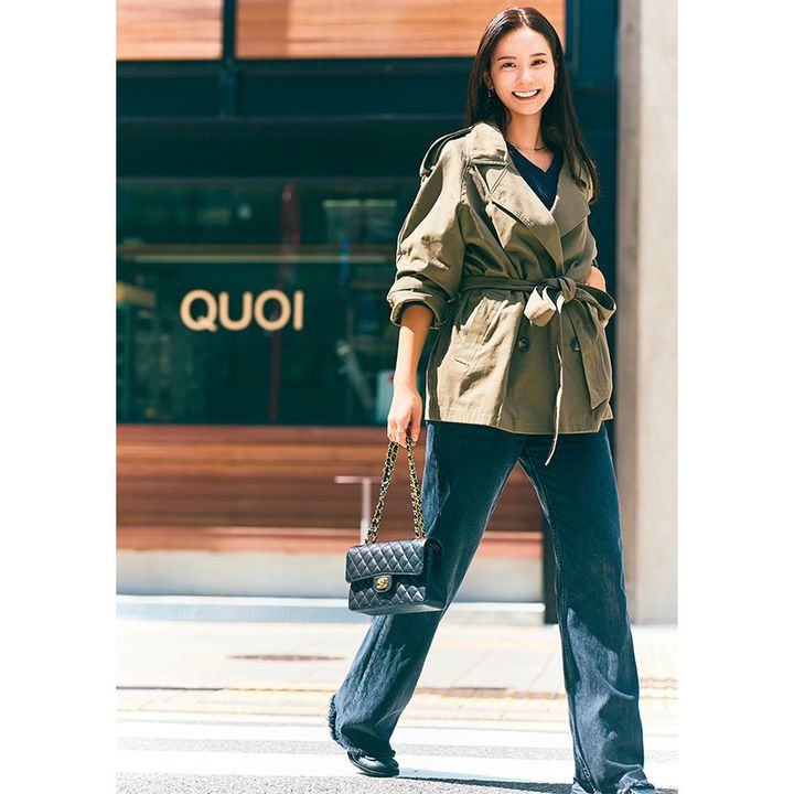 ジャケット×デニムの頑張りすぎないキレイめスタイル