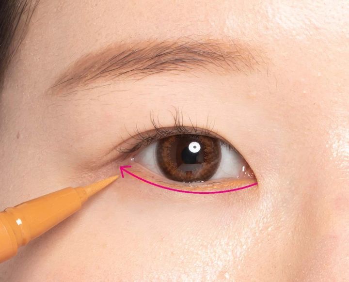 奥二重 アイライン アイライナー 引き方