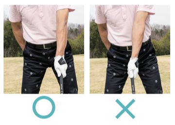 アドレスを変えるだけで“美スイング”が身につく！編集部員が実践