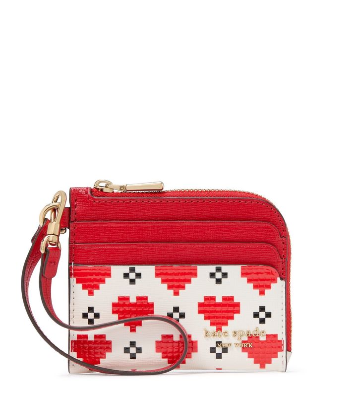 デヴィン ピクセル ハート コイン カード ケース リスレット ￥20,900円／KATE SPADE NEW YORK（ケイト・スペード カスタマーサービス tel. 050-5578-9152） Photo_ Courtesy of Kate Spade