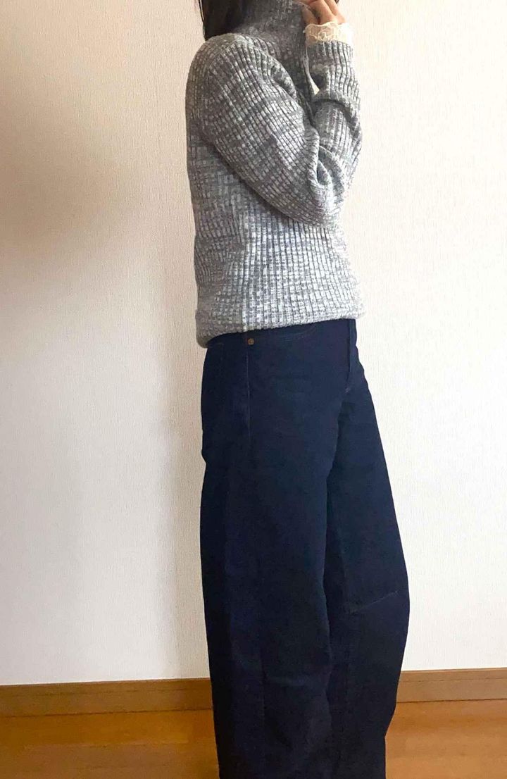 画像: ニットと合わせて