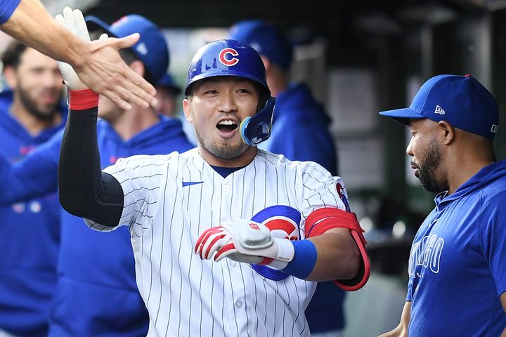 カブスの鈴木誠也 (C) Getty Images