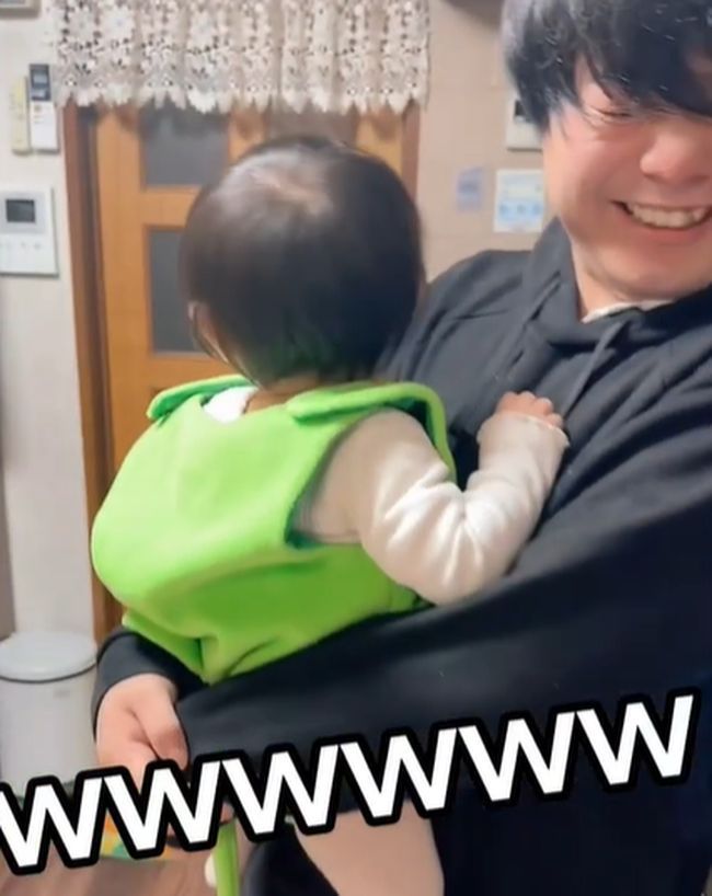 「ママ」と言えた１歳２カ月ガール。パパが試すと…？？