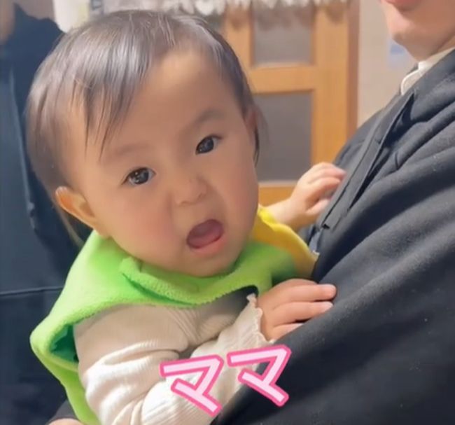 「ママ」と言えた１歳２カ月ガール。パパが試すと…？？