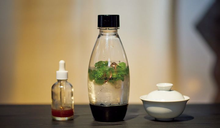 東京〈珈空暈〉ペパーミントを漬けた炭酸水