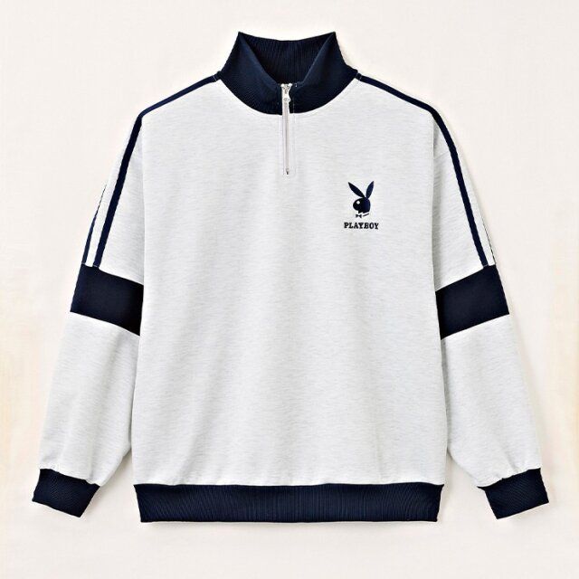 しまむらのプレイボーイのハーフジップ
