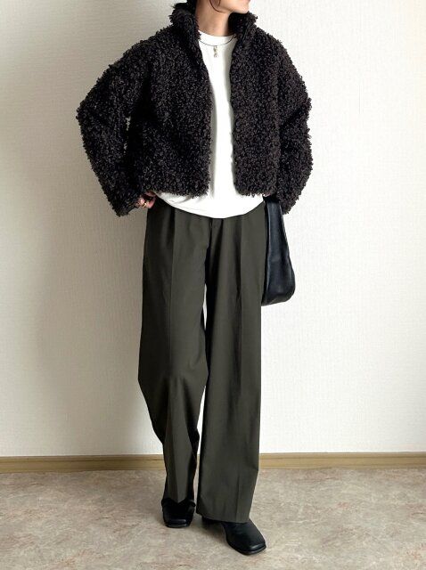 ファーブルゾンで防寒コーデ