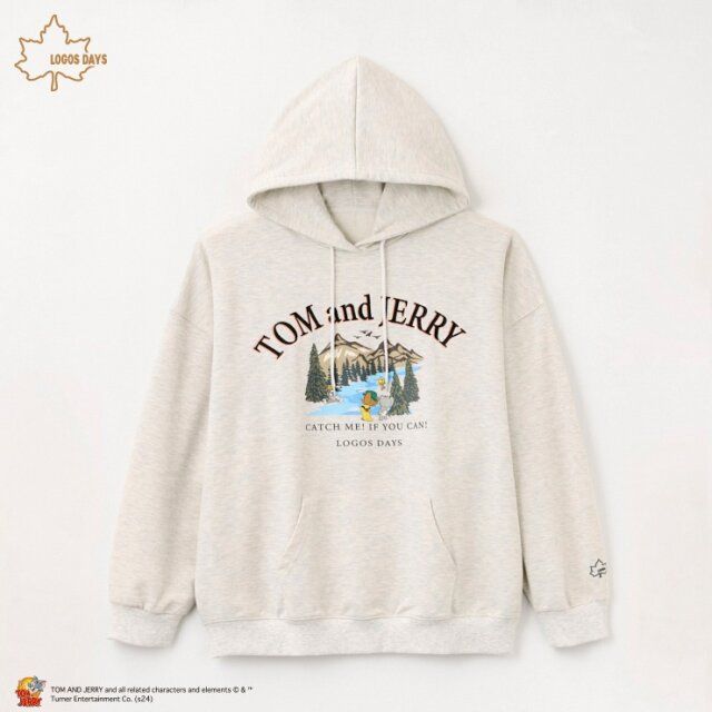 しまむらのトムとジェリーのスウェットプルパーカー