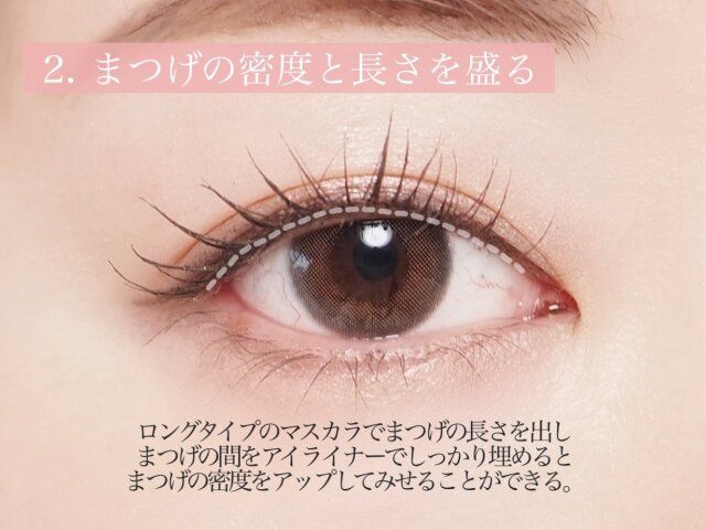 まつげの密度と長さを盛る 解説