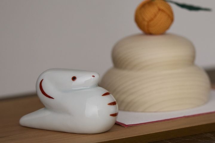 瀬戸焼の干支飾り 巳