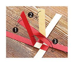 画用紙で工作！ お正月を手作りの「紅白ハートのはし置き」で迎えよう！の画像4