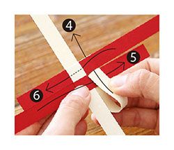 画用紙で工作！ お正月を手作りの「紅白ハートのはし置き」で迎えよう！の画像5