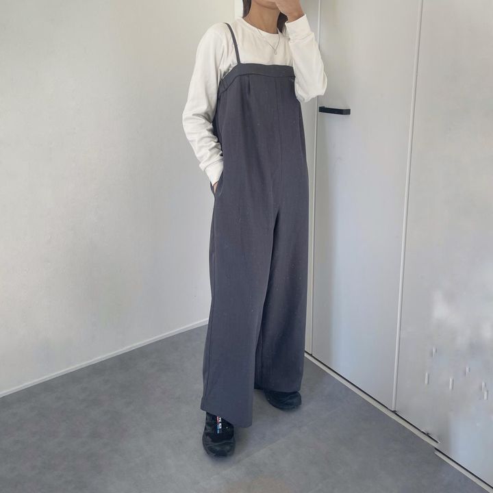 画像2: 春に使えるきれいめサロペ