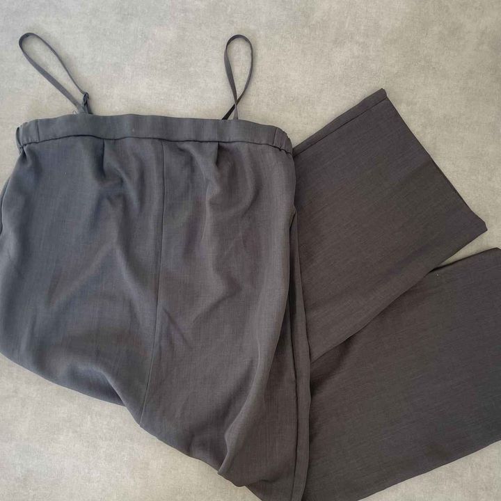 画像1: 春に使えるきれいめサロペ