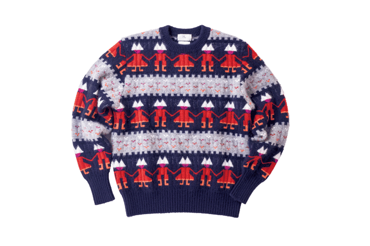 〈ヘリル〉のクルーネックニット