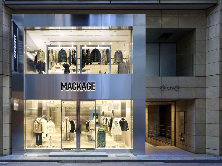 画像: MACKAGE GINZA（東京都中央区銀座二丁目5番8号 GM-Gビル1F・2F） 出典：マッカージュ