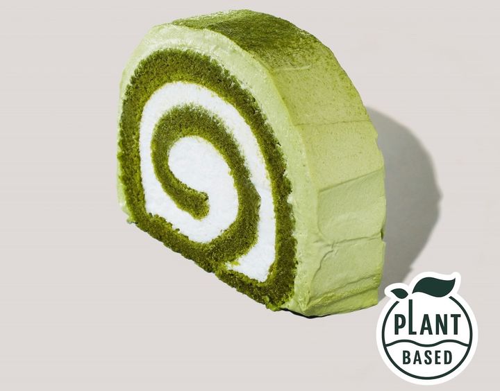 「抹茶の米粉ロールケーキ」445円