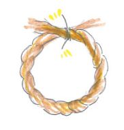 「お正月のしめ飾り」を手づくり！ リースのように紙ひもをグルグル巻き巻き…の画像8