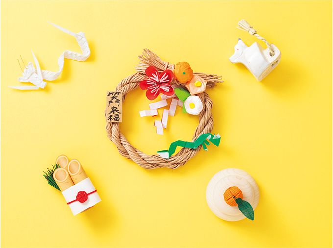 「お正月のしめ飾り」を手づくり！ リースのように紙ひもをグルグル巻き巻き…の画像1