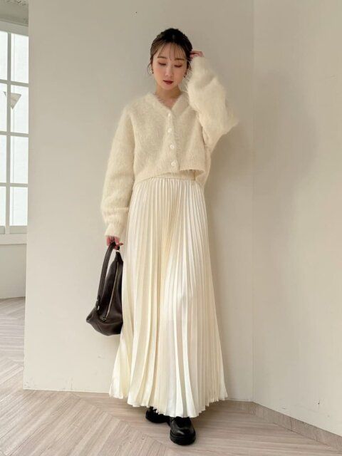 プリーツスカートコーデ2