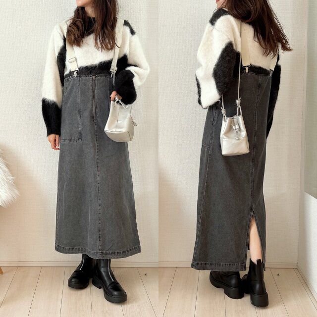 しまむら TTSAYニュアンスPO デニムのジャンスカ合わせ