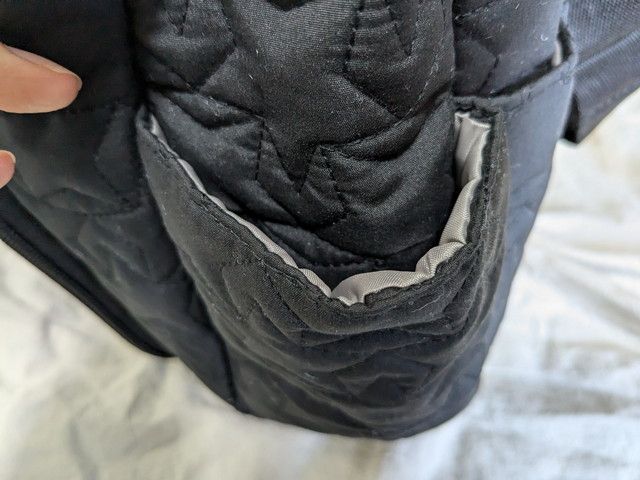 星柄キルティングバッグサイドポケット