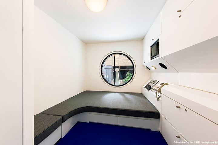 東京〈中銀カプセルタワービル〉内観