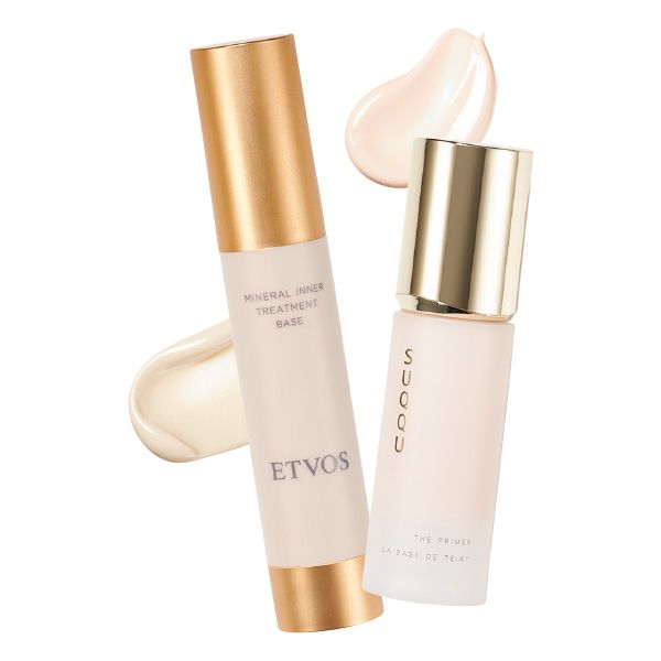 【左】エトヴォス ミネラルインナートリートメントベース 【右】SUQQU ザ プライマー
