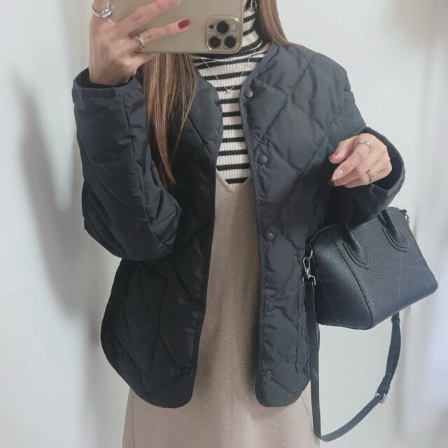 パフテックリラックスジャケットを着たコーデ