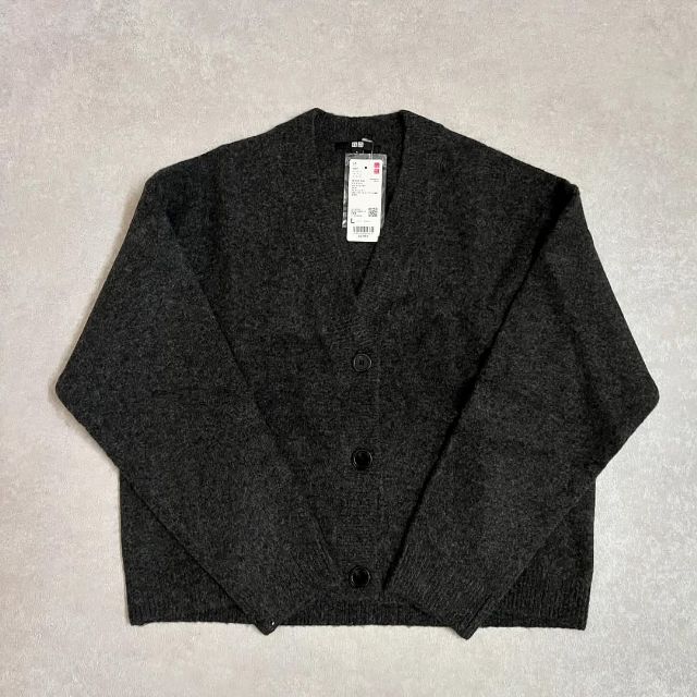 スフレヤーンVネックショートカーディガン