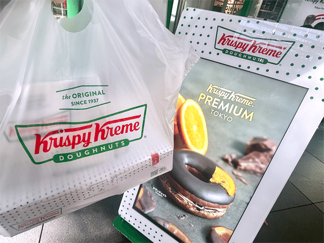 クリスピー・クリーム・プレミアム 東京 オランジェット 看板