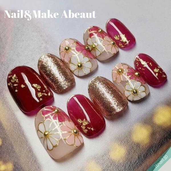 Nail&Make Abeautが投稿したネイルデザイン [photoid:I0090795] via Itnail Design (744850)