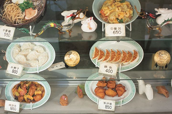 吉林菜館の食品サンプル