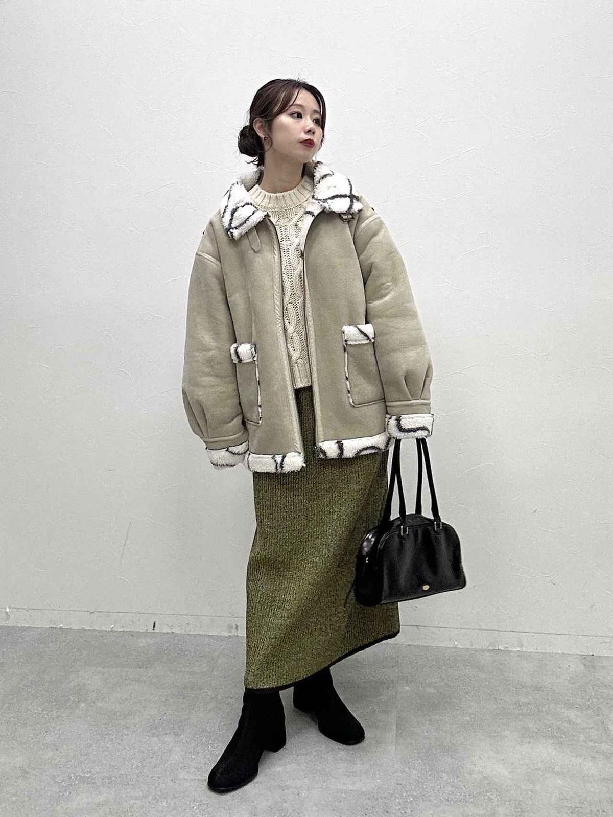 【あかりんご】超美品♡ ボアジャケット 冬、100回は着たい！【niko and 】可愛すぎる♡「ボアジャケット