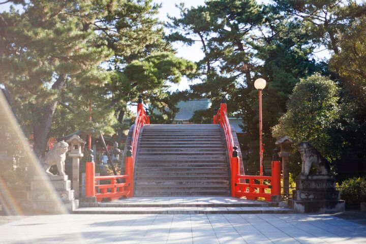 『源氏物語』の舞台でもあり、大阪市内で唯一の国宝建築物がある「住吉大社」に初詣♪