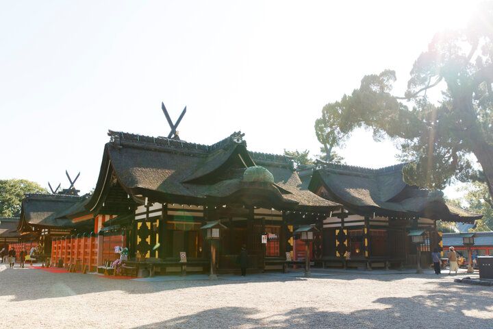 『源氏物語』の舞台でもあり、大阪市内で唯一の国宝建築物がある「住吉大社」に初詣♪