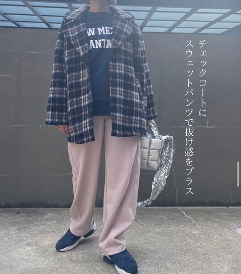 スウェットバレルレッグパンツ2