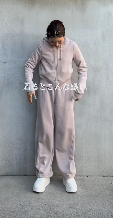 スウェットバレルレッグパンツ6