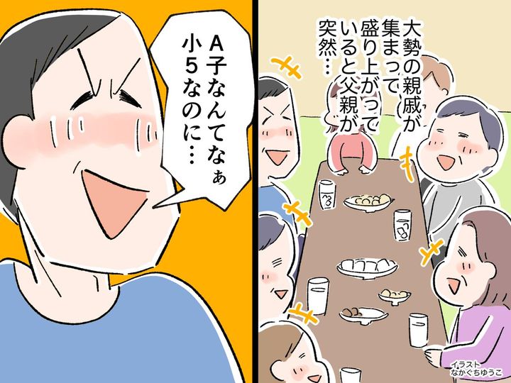 画像: ＜お父さん、許さない！＞おねしょした小5娘の話を【大勢の親戚】の前でバラす父親。無神経すぎる！