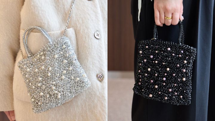 アンテプリマ　パール　ショルダーバック アンテプリマ】のパール付きが人気上昇中！裏表で使えるのも理由