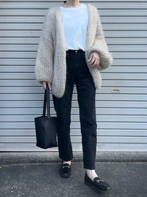 ブラックデニムコーデ2