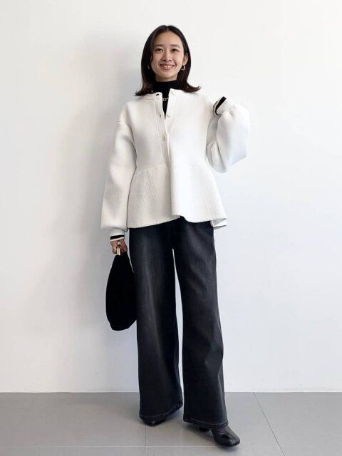 ブラックデニムコーデ4