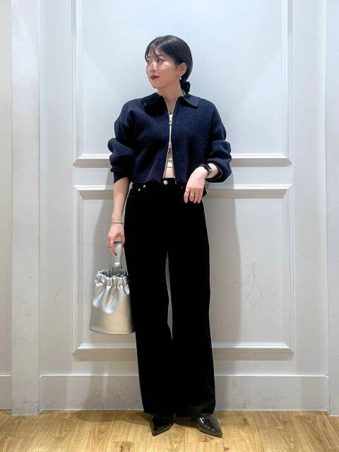 ブラックデニムコーデ3