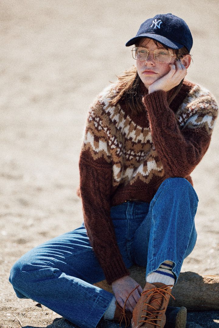 ノルディック柄に総柄…シンプルなデニムに合わせるだけでOKなデザインニットたち