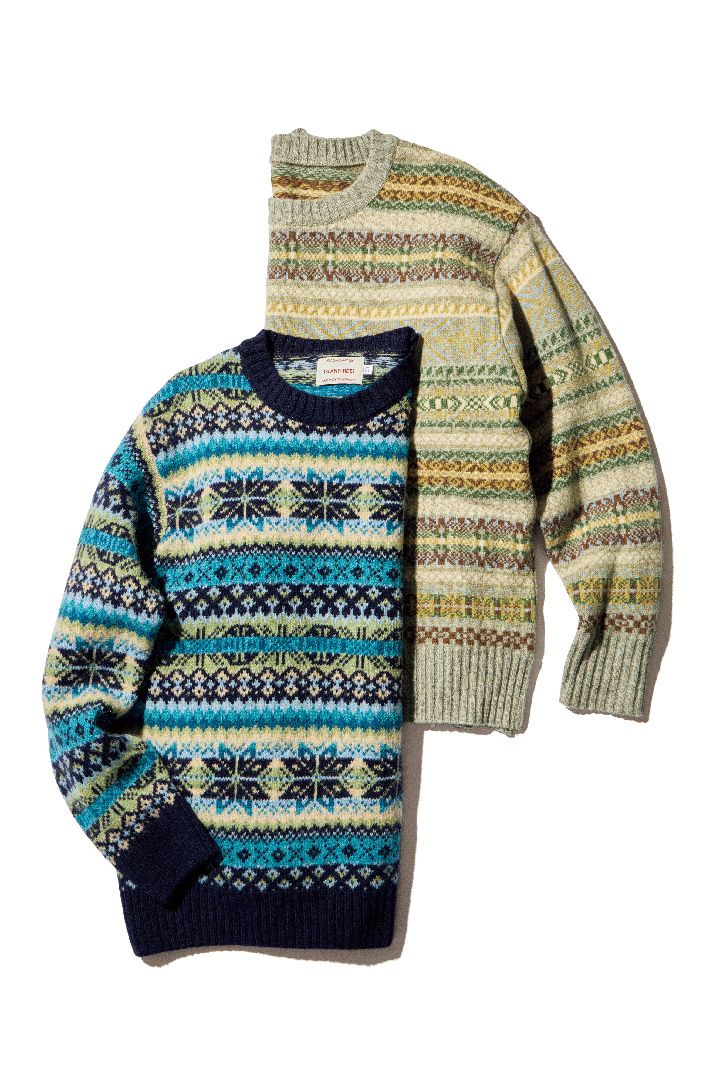 ノルディック柄に総柄…シンプルなデニムに合わせるだけでOKなデザインニットたち