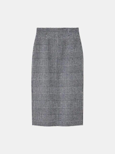 ウールブレンドリバーナロースカート