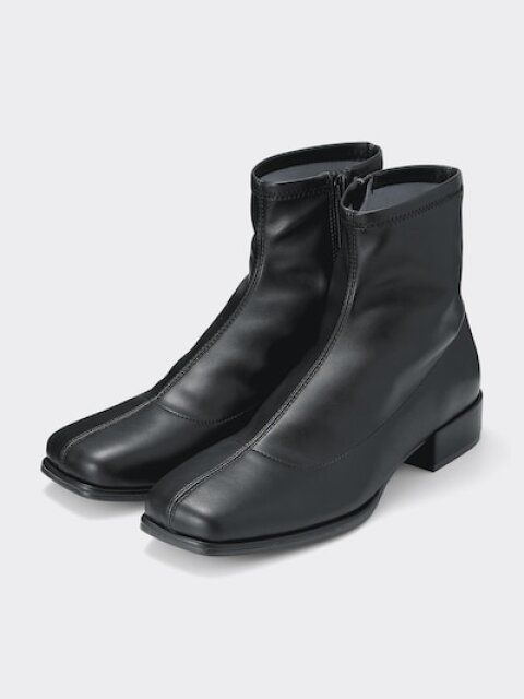 GU ウルトラストレッチローヒールブーツ+E BLACK