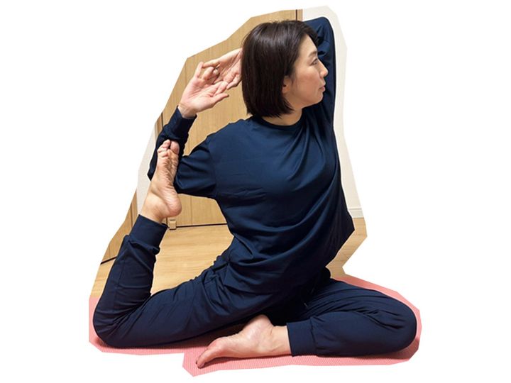 リカバリーウェアを着ていてもヨガができる